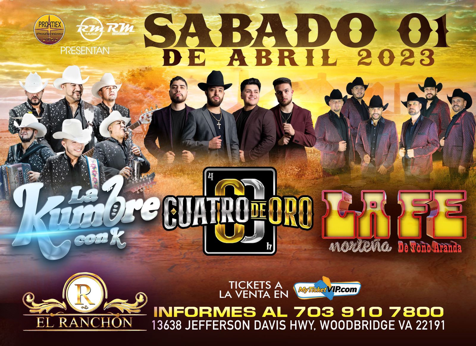 CUATRO DE ORO LA KUMBRE CON K My Ticket VIP