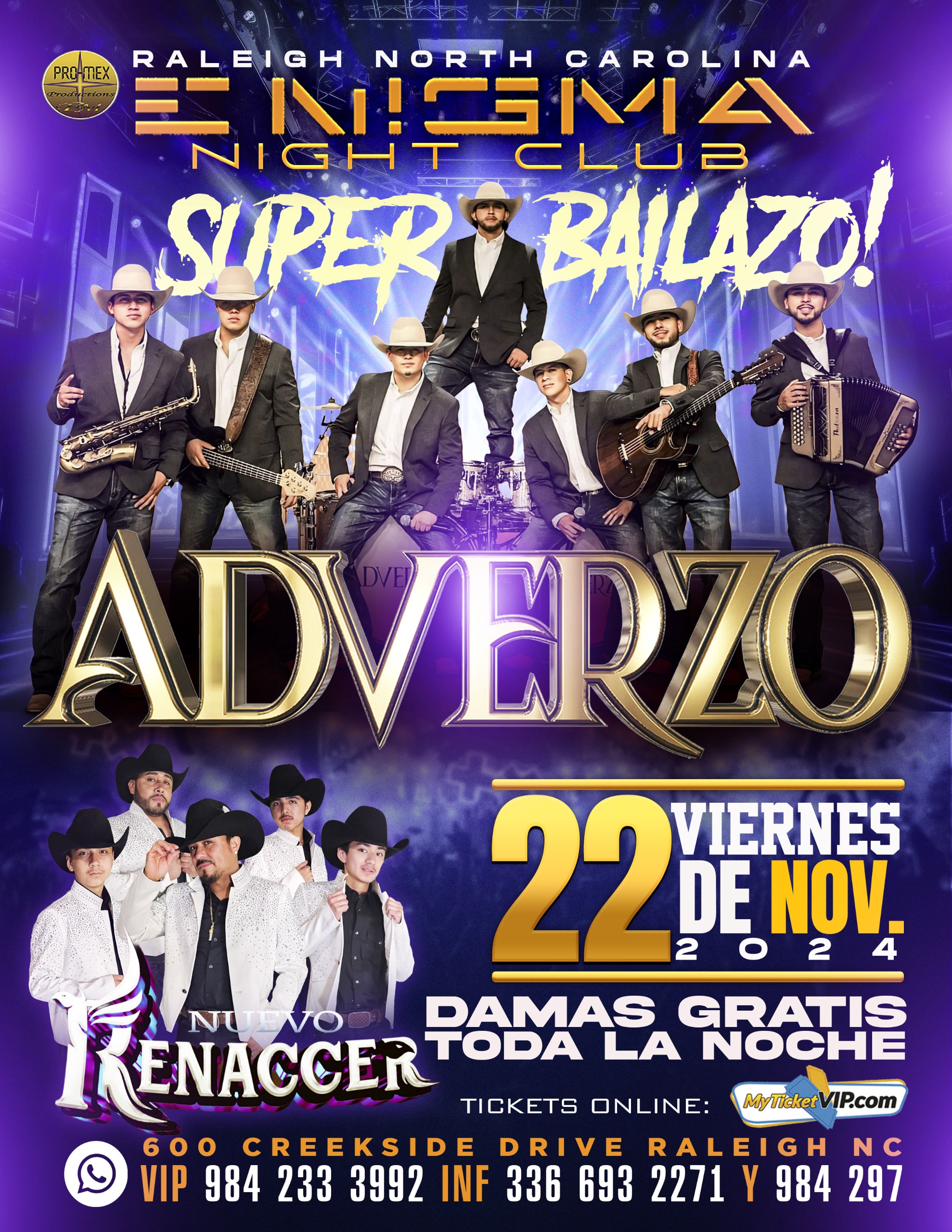 ADVERZO Y NUEVO RENACCER