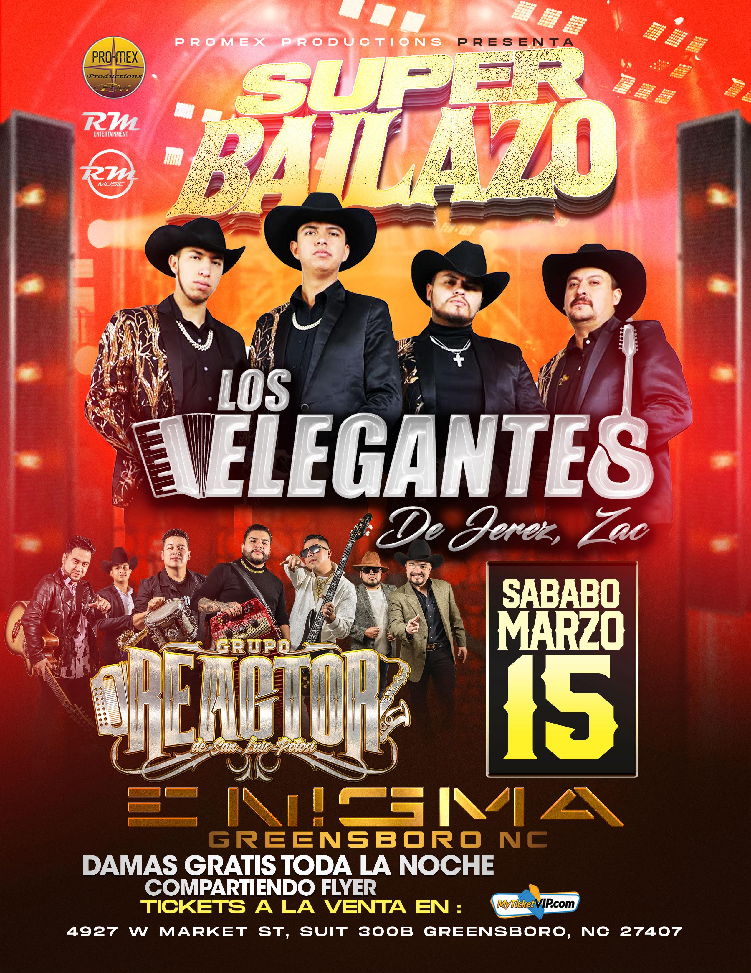 SUPER BAILAZO LOS ELEGANTES Y MAS