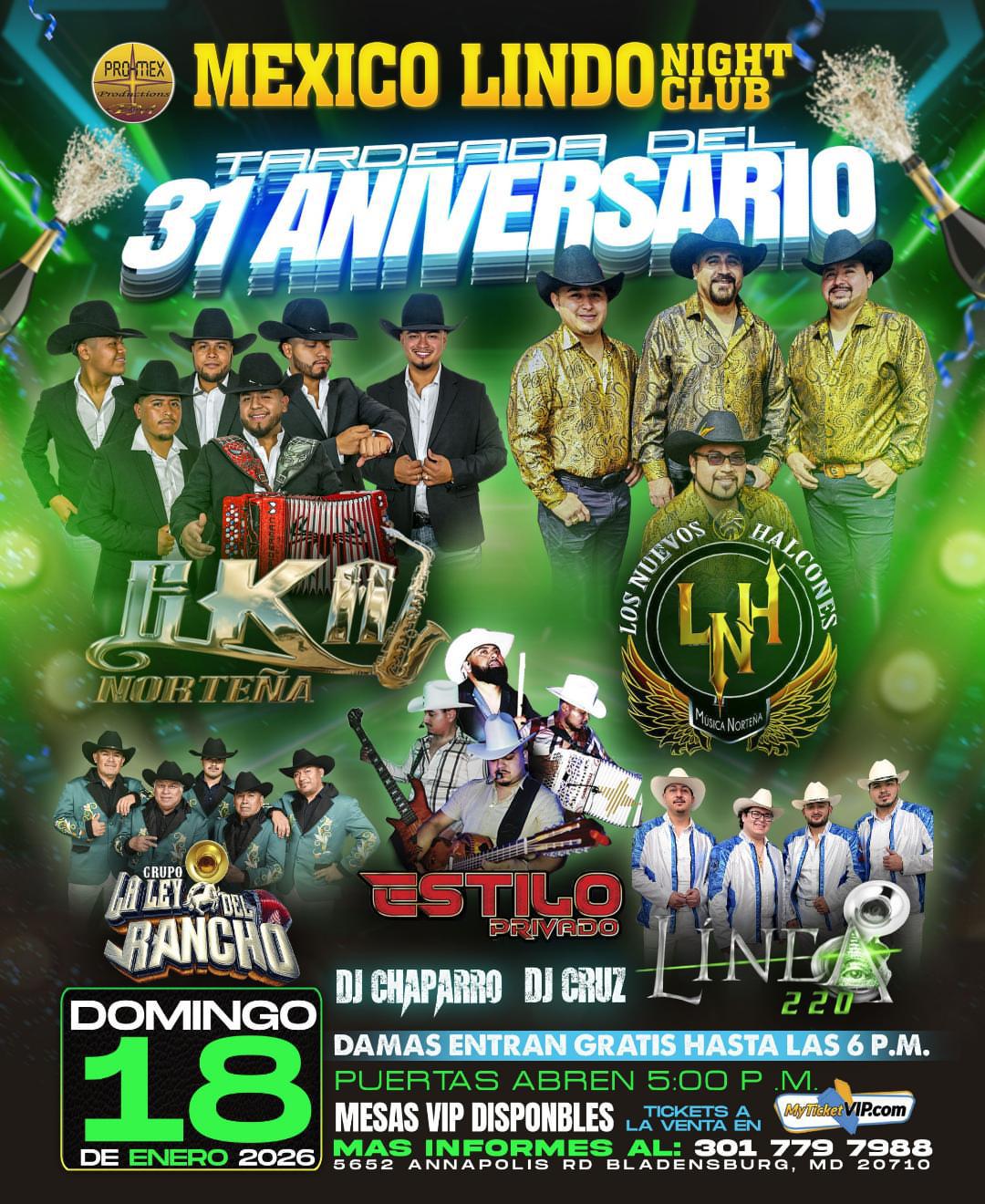 TARDEADA DEL 31 ANIVERSARIO MXL