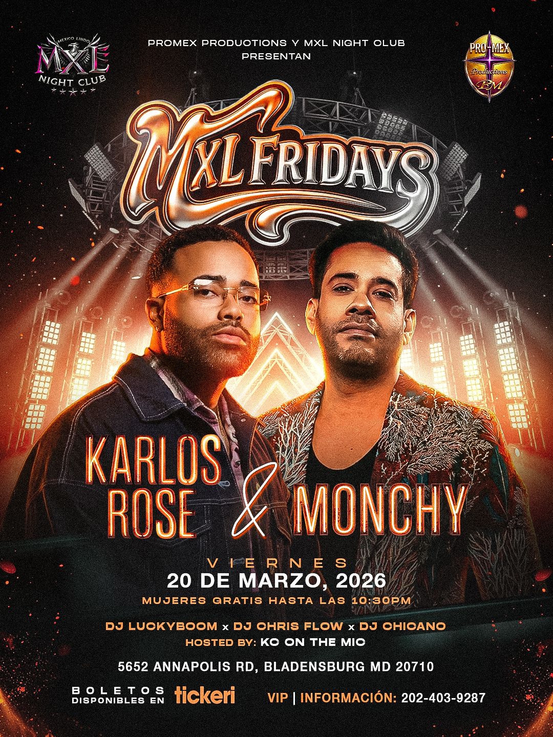 KARLOS ROSE Y MONCHY EN VIVO