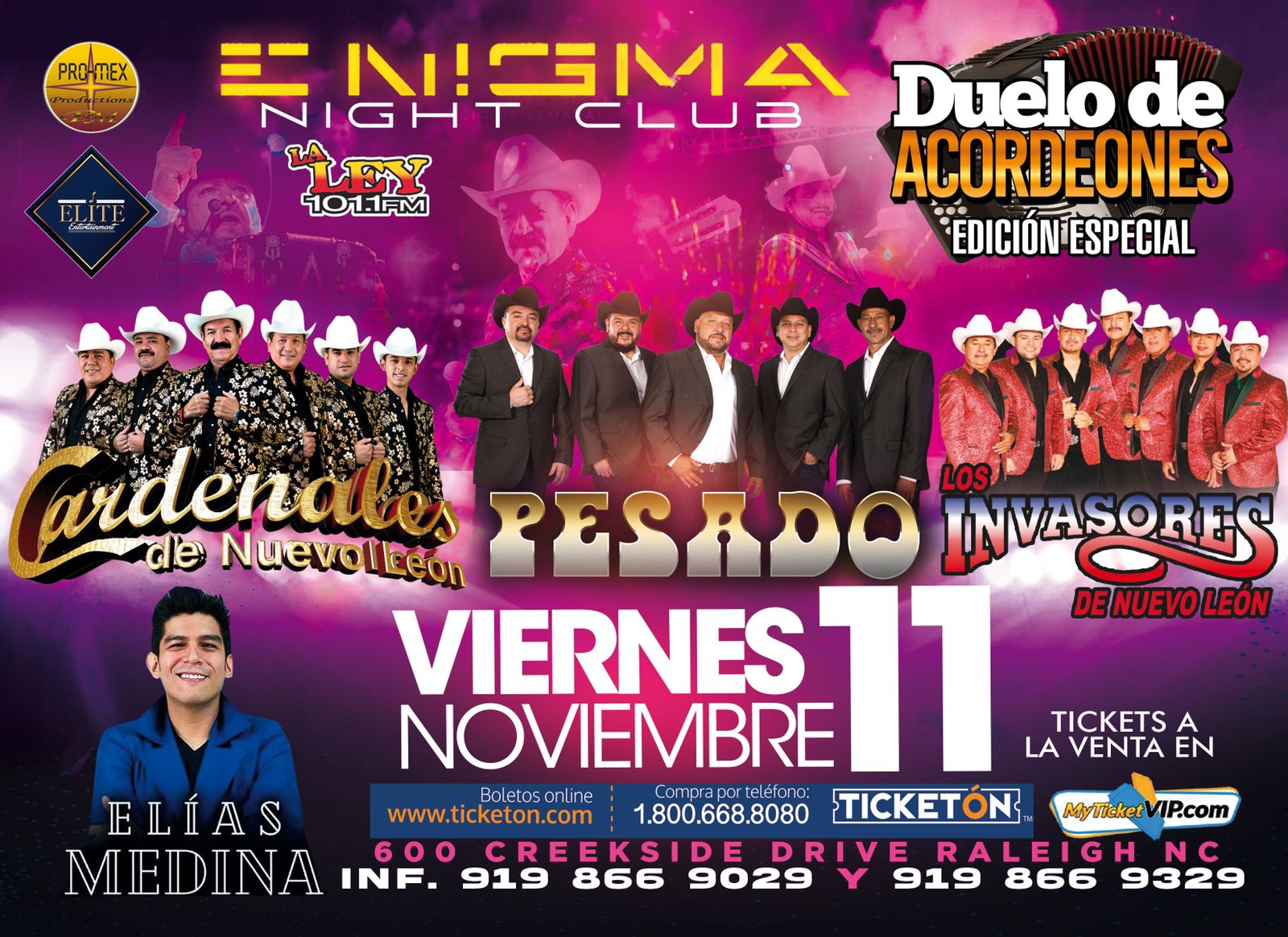 DUELO DE ACORDEONES CON CARDENALES My Ticket VIP